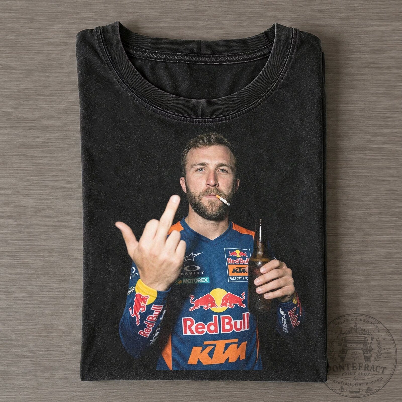 Eli Tomac Motocross Racer Middle Finger Red Bull KTM T-Shirt